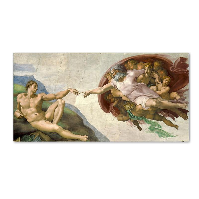 

Рука Создания Адама Картина на холсте Татуировка Рука Руки К Руке Плакаты и принты Настенные художественные картины для украшения дома 30x60cm No Framed