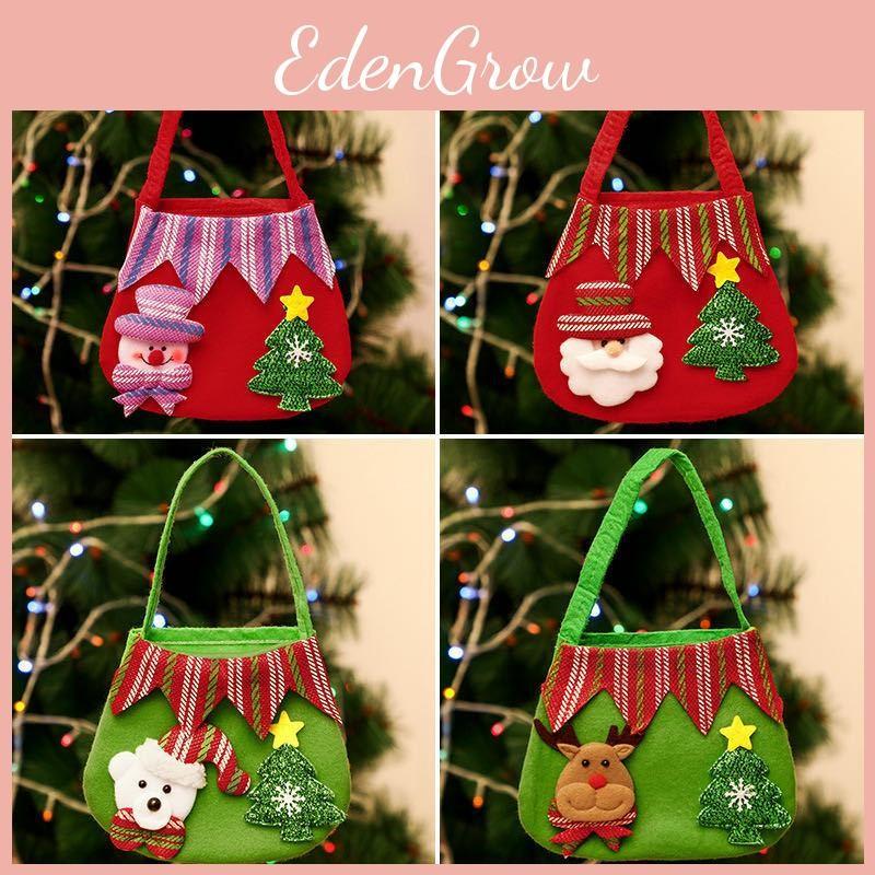 Apfel- und Weihnachtssüßigkeiten-Geschenktüten aus strapazierfähigem Vliesstoff für Veranstaltungen