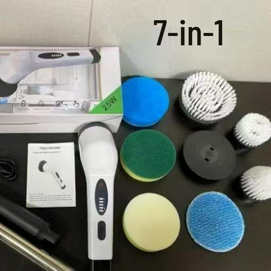 All-in-One Electric Cleaning Brush for Car, Kitchen & Bathroom - Wireless, Dual-Use Handheld
