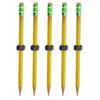 1/2/3/5/10Pcs Nut Decompression Pen Stress Relief Threaded Wooden Pencil Students School Work Anxiety Relief Silent Calming Rotating Nut Fidget Pencil