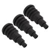3PCS Firewall Boot Harness Protection Sleeve Black Rubber Universal for 3 8in to 1in Wire Bundles