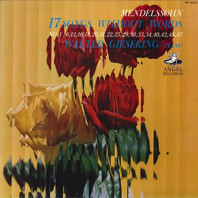 LP Record WALTER GIESEKINGPIANO  Mendelssohn17songs Without Words AB8063 TOSHIBA Japan Classical Used