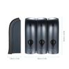 Manual Soap Dispenser 3 Chamber X 300mlCelsius 10.2oz Wall Mounted Liquid Shampoo Box Shower Gel Hand Soap Dispensers for Kitchen Bathroom