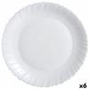 Plat À Gratin Luminarc Feston Blanc Verre (Ø 30 Cm) (6 Unités)