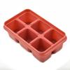 Hassle Ice Cube Maker with 6 Grid Ice Tray and Lid Silicone Ice Cube Box