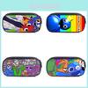 Rainbow Friends Pencil Case With Polyester Material For School Kids Gift Storage Organizer