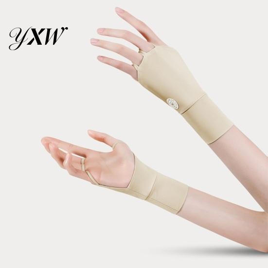 Golf Zonbestendige Handschoenen 1 Paar Zomerbescherming Ademend Mannen Vrouwen Buitensporten UV Vingerloos Koelend IJszijde Hand Zonwering Cover