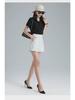 Women's Slim High-Waist Wide-Leg White A-Line Shorts - Summer 2023 Casual Fashion