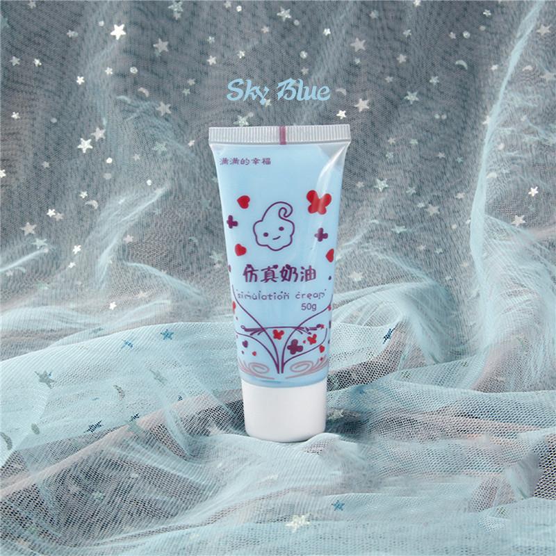1Pcs (50Ml) Resin Diy Fake Whipped Cream Clay Simulation Cream Gel Antifreeze Mobile Shell Beauty Diy Craft Soft Clay Decoration