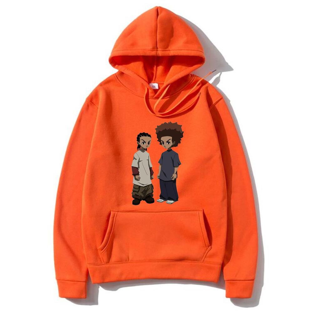 

Толстовки с капюшоном The Boondocks Huey and Riley Print Sweatshirts Women Fashion Sweatshirt Harajuku Oversize Hoodie Pullovers Coat 3XL