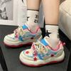 Dopamine Star Platform White Shoes Girls Design Shoes Spring New Versatile Skateboard Shoes
