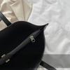 1 Pcs PU Leather Underarm Bag Simple Women Large Capacity Bag Shopping Travel Elegant Unisex Tote Bags Trend Retro Solid Color
