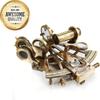 Handmade Brass Nautical Sextant - 14 Cm Decorative Collectible Showpiece, Antique Design