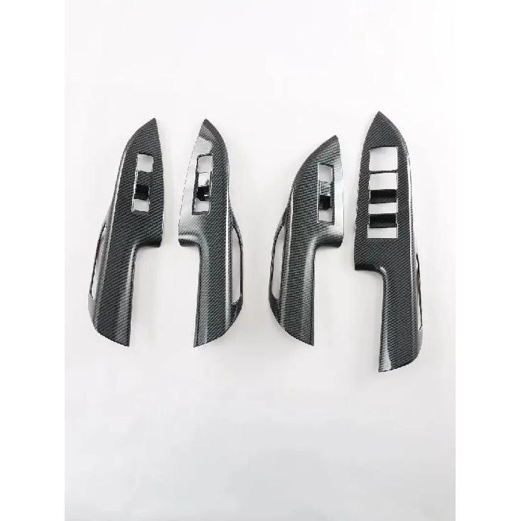 For Lexus NX260 350h 2024 ABS Chrome Door Window Lift Button Switch Control Panel Frame Cover Interior Armrest Trims