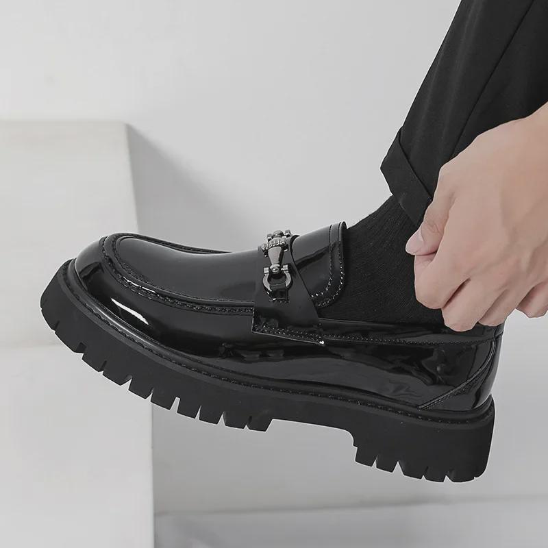 2025 Slip-On Loafers: Height-Boosting Large Size Shoes for Teenagers and Men
