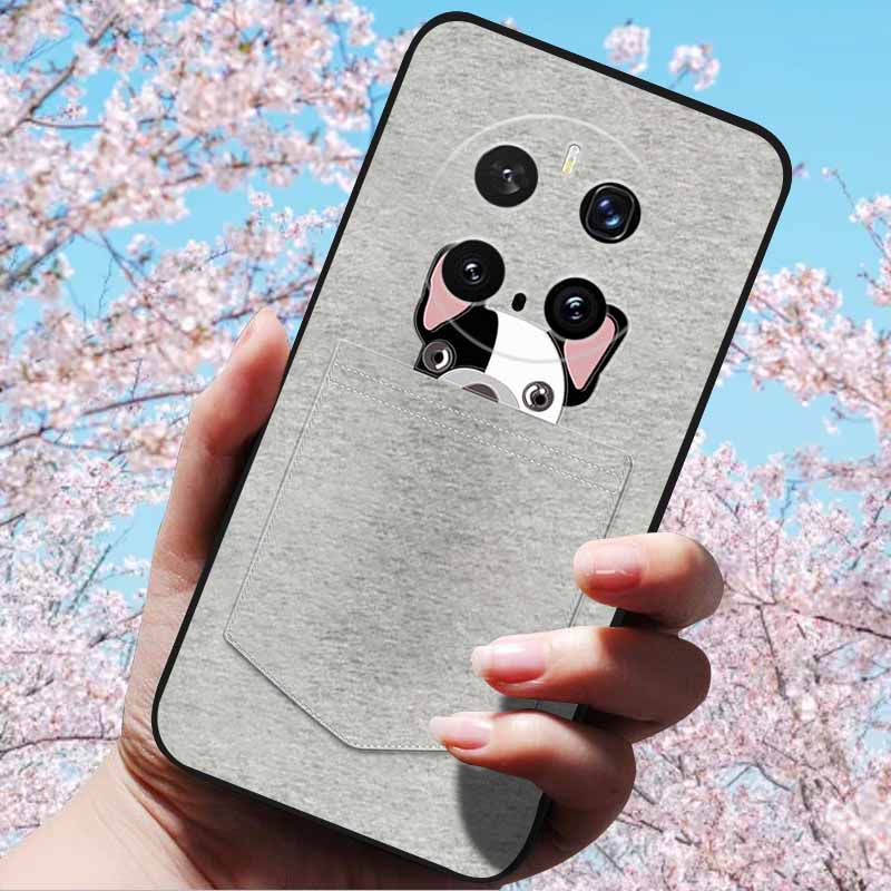 For Honor Magic7 Pro / Magic7 5G Cases 3D Relief Flower Emboss Soft Silicone For Magic7 Pro Magic 7 3D Cartoon Back Cover Cases