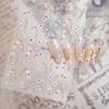 1pc Floral Nail Stickers Decals Gold Foil Flower Self-Adhesive Nail Stickers For DIY Manicure Salon Decor