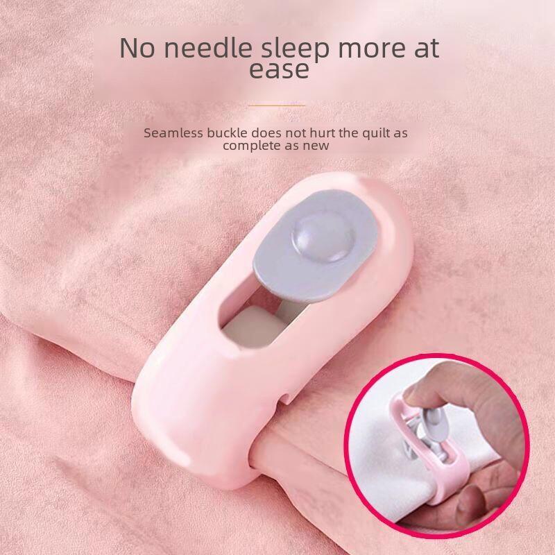 "Needleless Anti-Slip Quilt Fastener Clip"