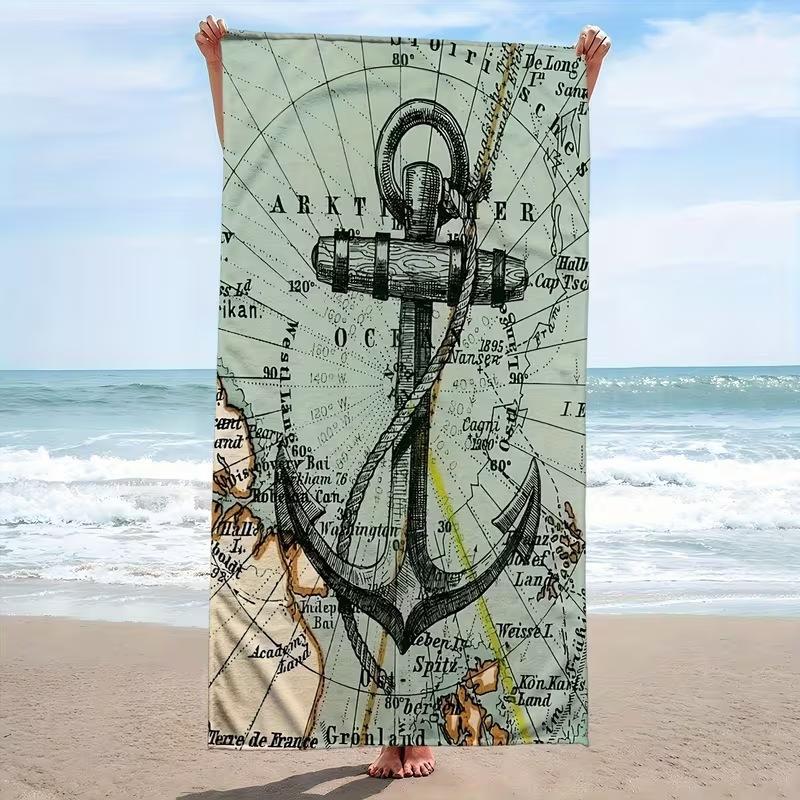 Popular Summer Beach Towel Microfiber Absorbent Beach Towel Seaside Outdoor Vacation Sports Towel