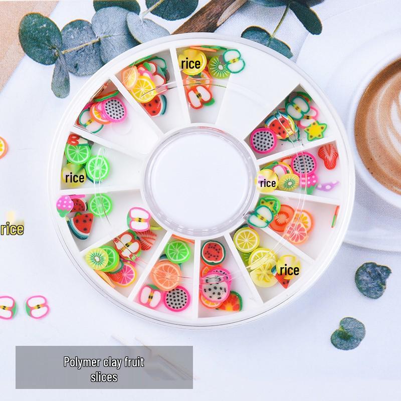 Colorful Polymer Clay Slice Set: DIY Resin Accessories for Phone Cases & Cartoon Hair Clips
