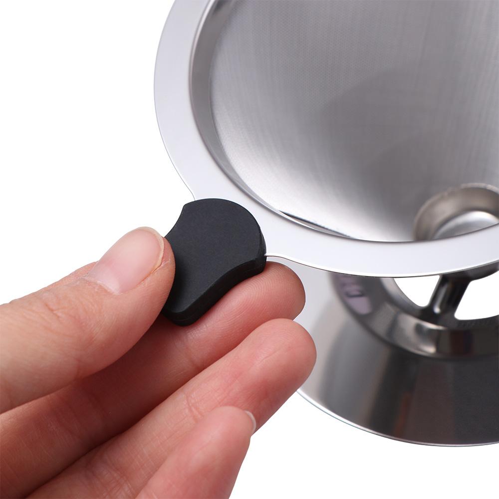 Papierfreier Wiederverwendbarer Kaffeefilter Stahlfilter Handaufguss Kaffeebereiter Spezialitätenkaffee
