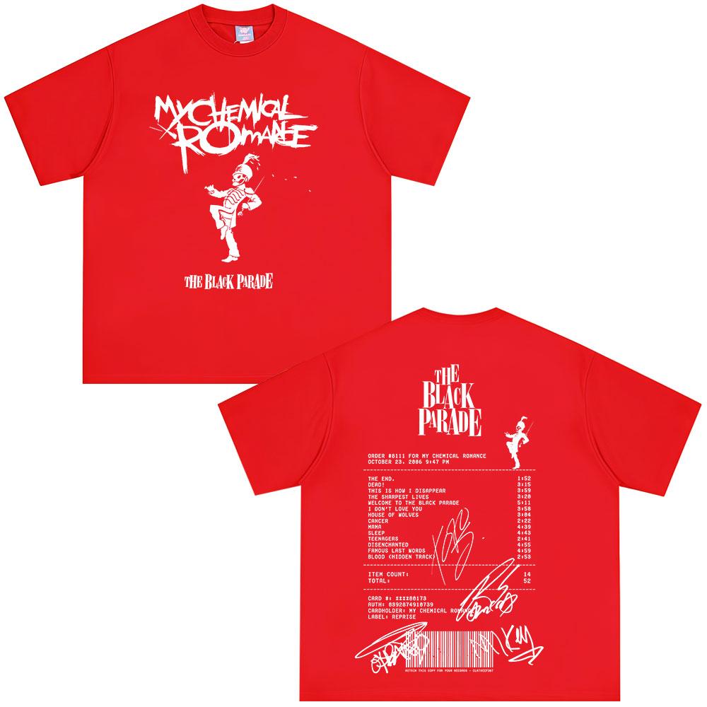 

The Black Parade 2026 Tour Tshirts Rock Band My Chemical RoUnisexce Tshirt Unisexs Women Clothing Cotton Casual T Shirt Streetwear S