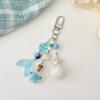 Dream Ocean Drifting Bottle Blue Fashion Design Fish Tail Starfish Phone Chain Backpack Pendant Jewelry Bag Charm