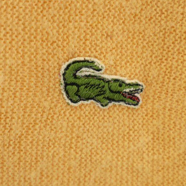 IZOD 60s Made in USA Vintage One point logo embroidery Long sleeve knit cardigan Men's Used