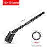 Square Hole Connector Hex Socket 360 Degree Rotatable Black