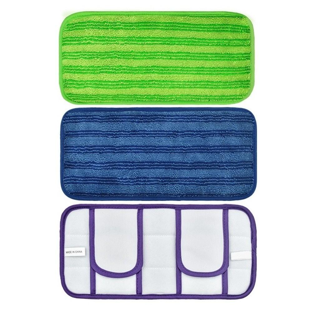 2 pieces Washable Microfiber Mop Cloth Multi-Purpose Absorbent Mop Head Replacements Wet Dry Cleaning Reusable Mop Pads