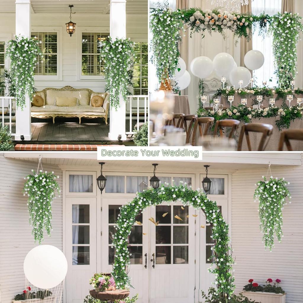 Konstgjorda Växter Plast Eukalyptus kamelia Bröllop Jul Trädgård Hem Utomhus UV-skydd Festival DIY Gåva Dekoration