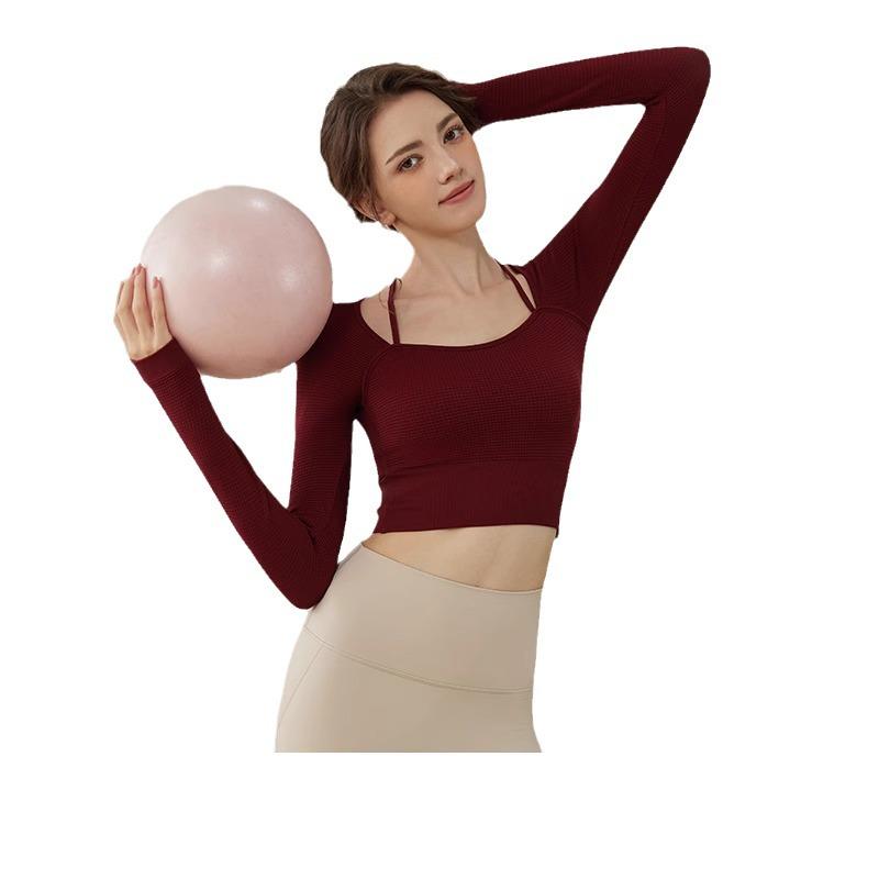Top de Manga Longa Respirável de Secagem Rápida Youyou Feminino para Yoga - Primavera 2025