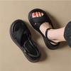Platform Sandals  Summer New High-end Sports Black Casual  Muffin Shoes