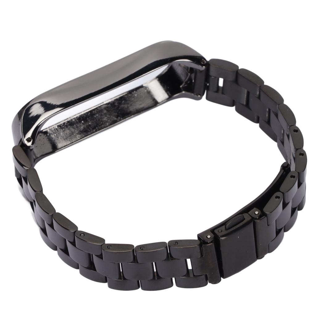 Smartwatch Wrist Band Strap Stainless Steel Anti Lost with Double Folding Buckle for Band 6
