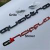 ABS Car Front Grille Emblem for Audi Quattro Logo RS6 RS7 A6 A3 A4 A5 A7 A8 Q3 Q5 Q7 RS3 RS4 RS5 Badge Exterior Accessories