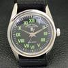 VINTAGE FAVRE LEUBA SEA KING 101 HAND-WINDING SWISS MENS BLACK WATCH A702006-5 R208-a702006