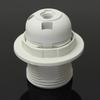 E27 E14 Lamp Bulb Holder Edison Screw Cap Socket 250V 4A/2A White/Black Half/Full Tooth Screw Led Bulb Light Base 1PCS