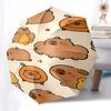 Capybara Themed Travel Umbrella-8 Ribs Automatic Opening and Closing, Portable Folding Design, Compact and Stylish Umbrella Suitable for Out