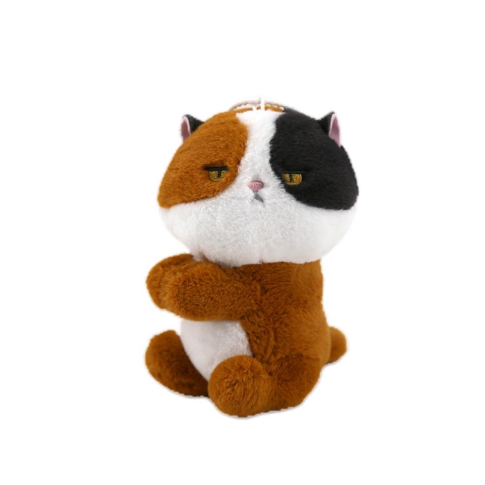 Cartoon Animal Cat Plush Pendant Soft Key Chain Cute Cartoon Clip Doll Toy  Birthday Gift