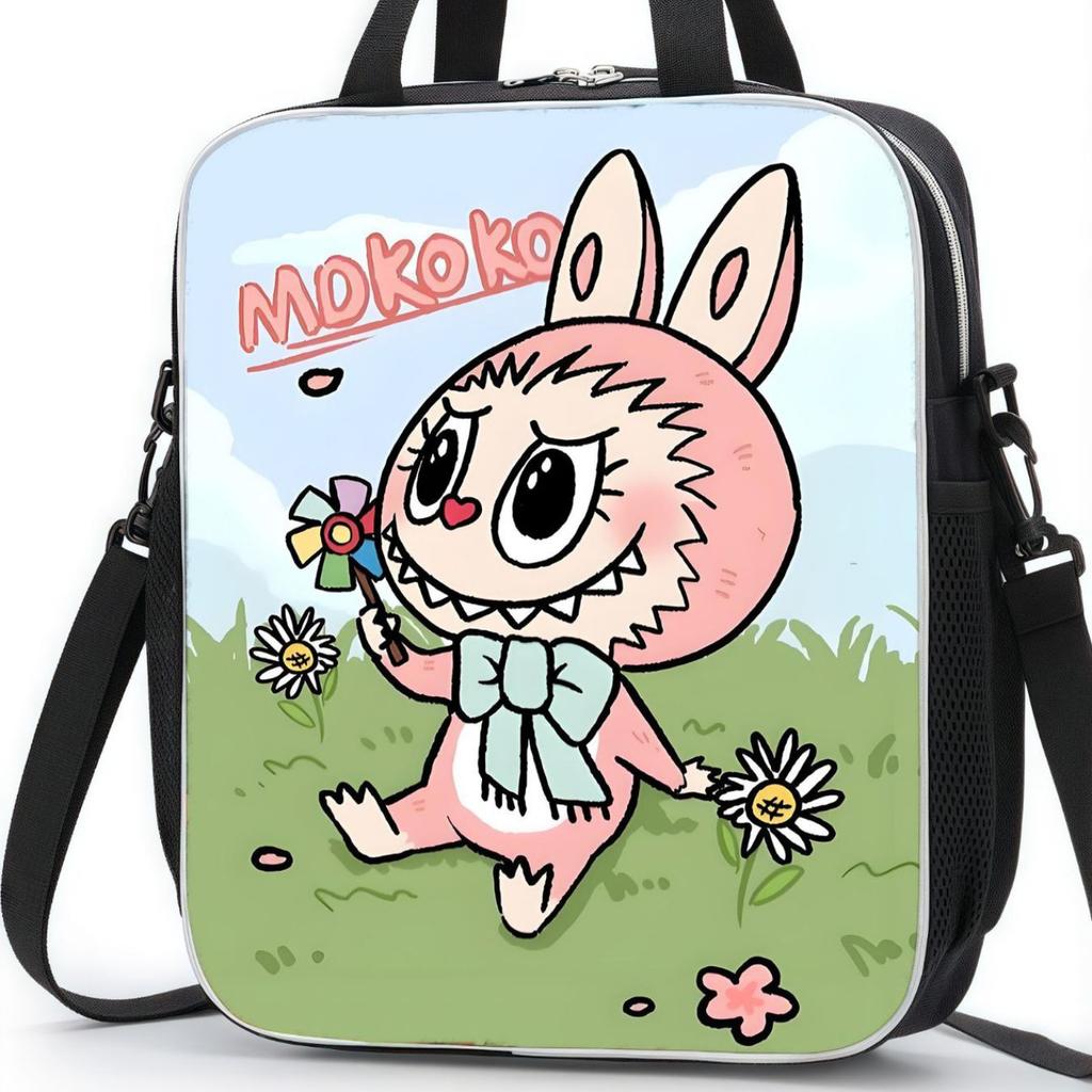 Torba tote z gruzu kreskówka uroczy dodatek duża pojemność torba dla ucznia na korepetycje plecak do szkoły podstawowej