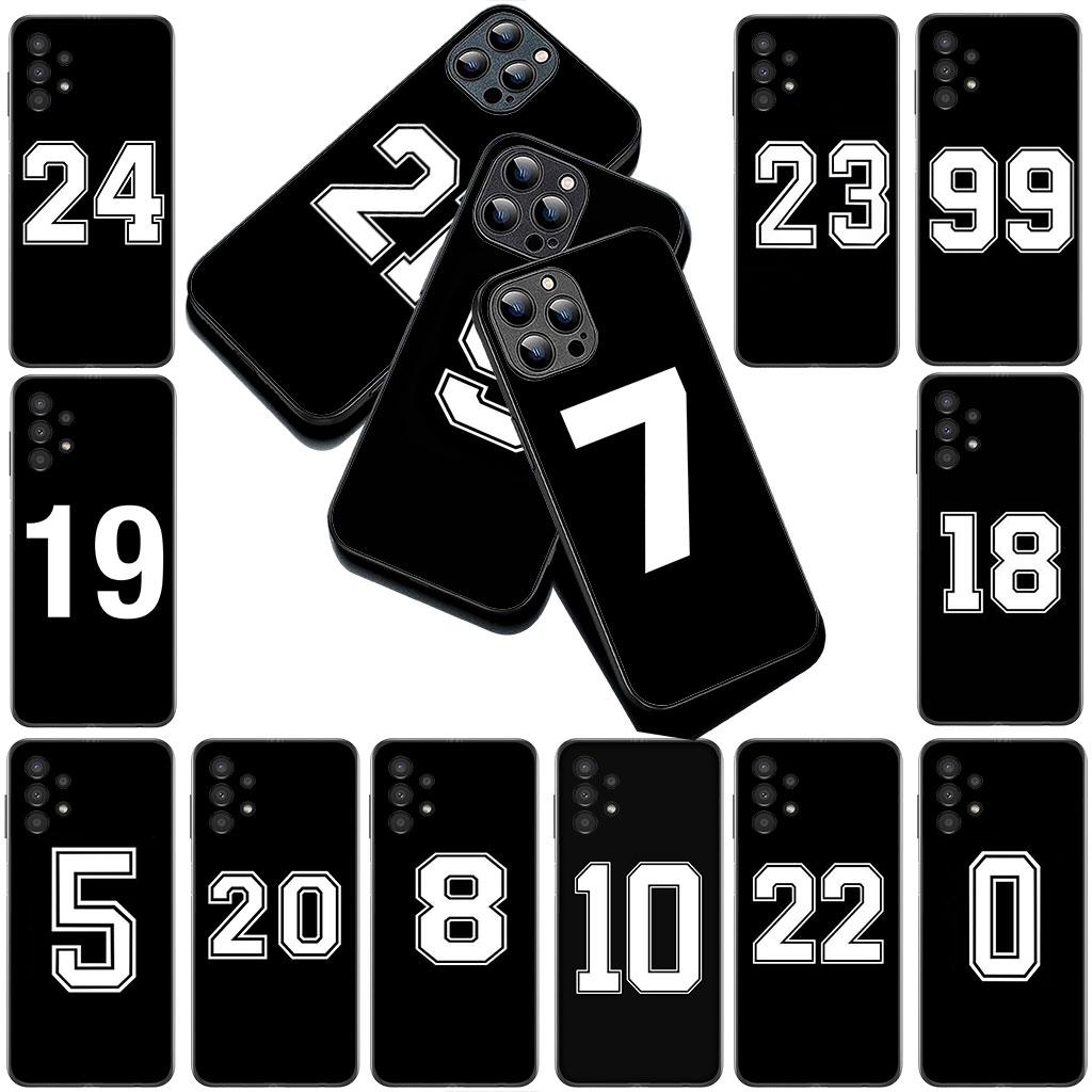 Lucky Number Football Basketball No 23 24 7 5 Cover for Samsung Galaxy S25 S24 S23 FE Ultra Plus S7 Edge S25+ S23+ A56 5G Case