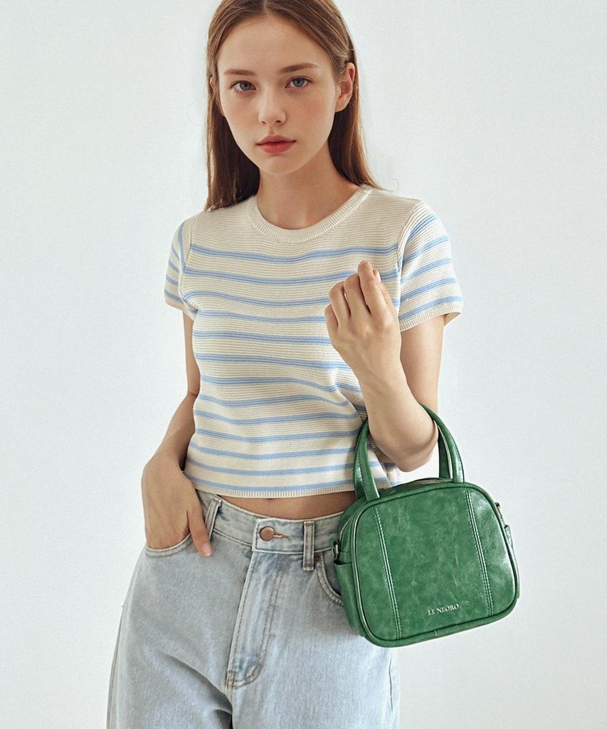Leneoro Pierce Handle Crossbody Bag (5 Colors)