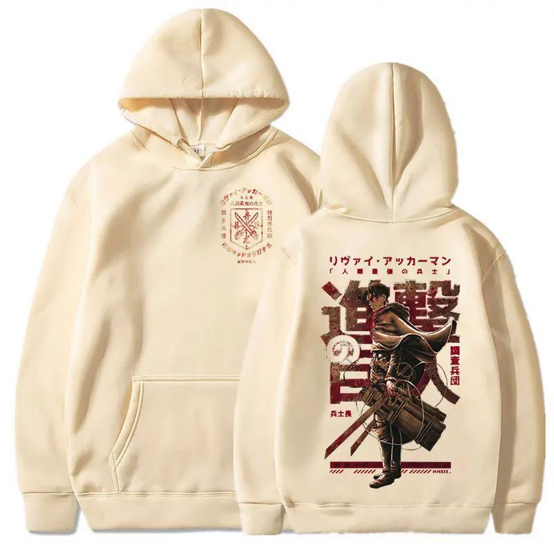 Bluza z kapturem Levi z grafiką Hot Anime Attack On Titan