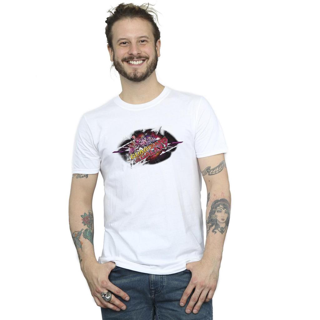 Marvel Mens Guardians Of The Galaxy Group Pose T-Shirt