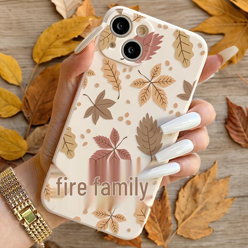 Maple Leaf Apple 15 Pro Max Phone Case for iPhone 17/14/13/16 Pro - Full Lens Coverage, Soft Case for 12/11