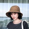 Black Fisherman Hat Women's Spring and Summer Korean Version Versatile Japanese Sun Protection Sun Hat Men's Basin Hat Trendy