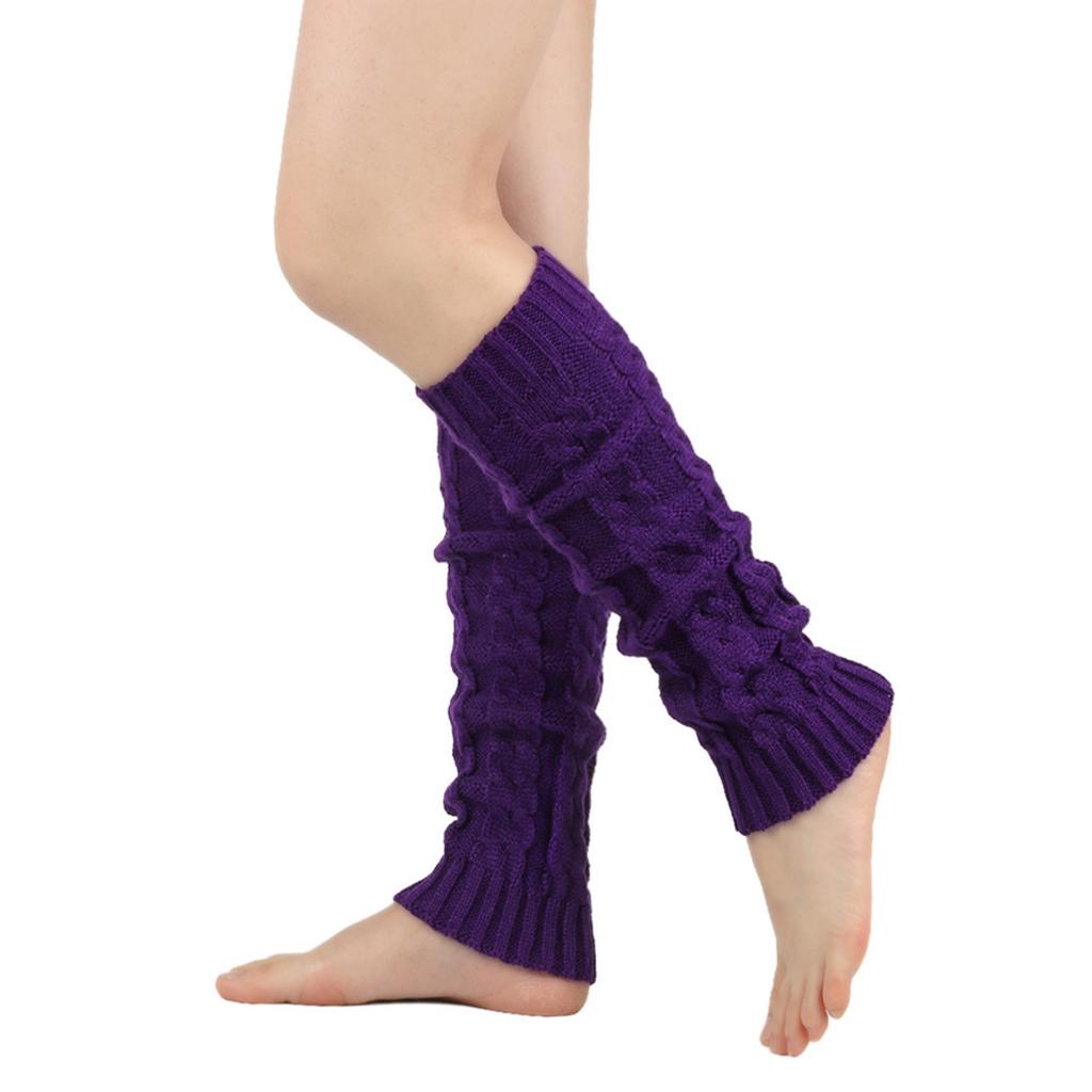 Women Winter Thickened Hosiery With Figure-eight Twisted Knit Woolen Socks
