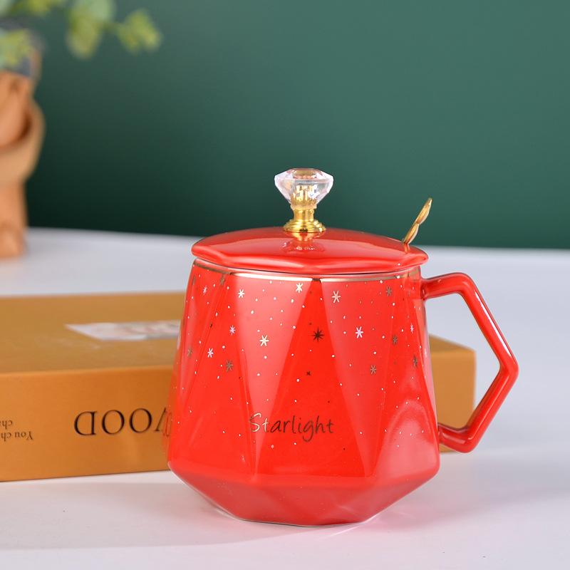 

Color Glaze Gold Ceramic Mug Wedding Souvenir Cup Event Gift Water Cup 301-400ml