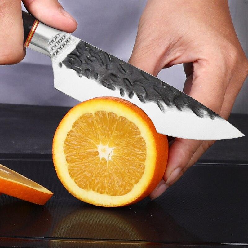 5CR15 Stainless Steel Fruit Knife Kitchen Meat Cleaver Slicing Knife