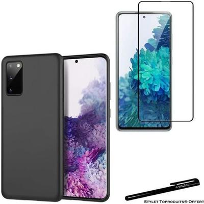 Protective Case - Toproduits® - Samsung Galaxy S20 FE - Tempered Glass - Black Edges - Flexible
